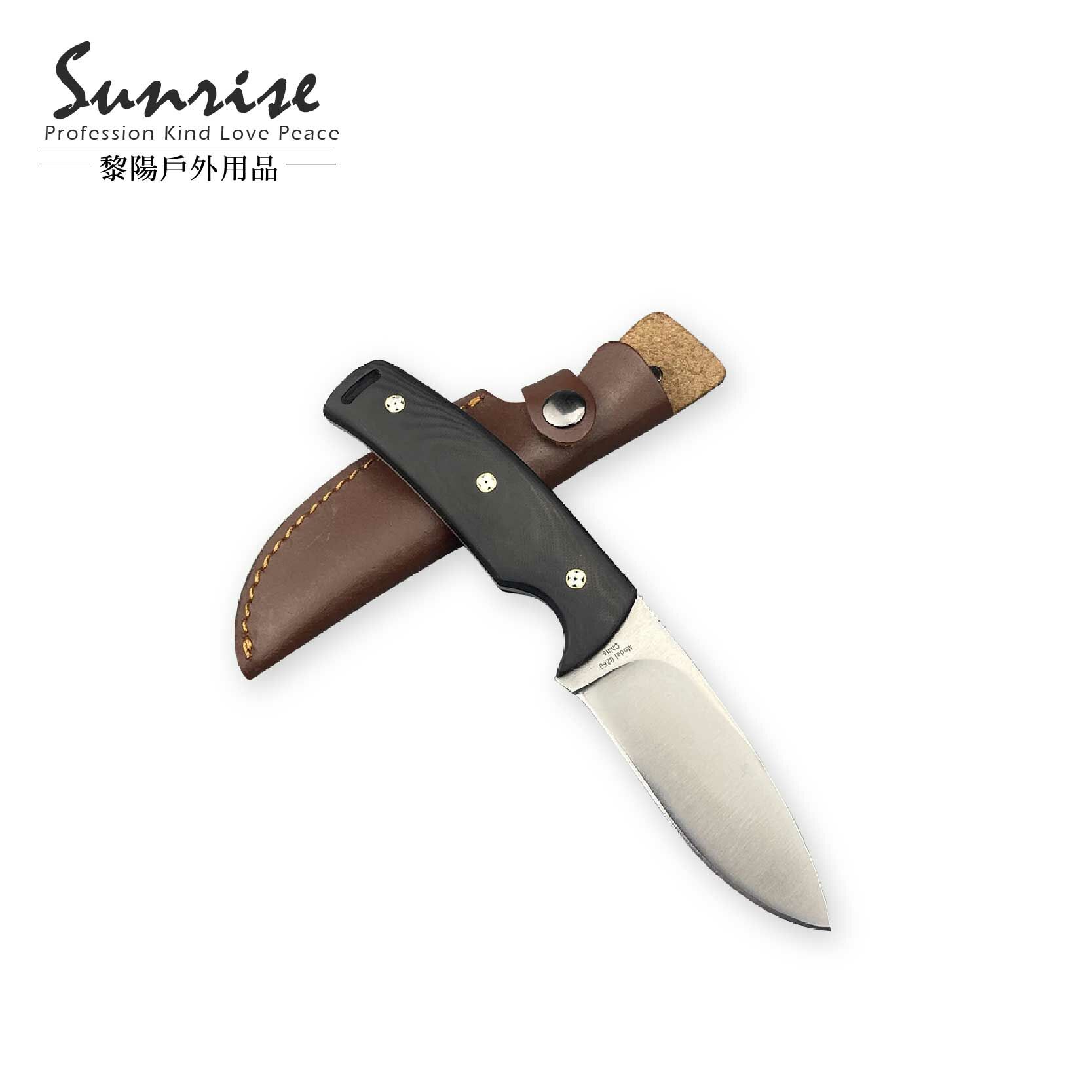 戶外多用途直刀(附皮套) 小刀/登山露營/野外求生/野營刀 84CBZ8010