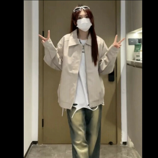 熱賣皮夾克【杏色】尺碼【S碼—XL碼】【下單後請聯絡客服確認發貨尺碼】