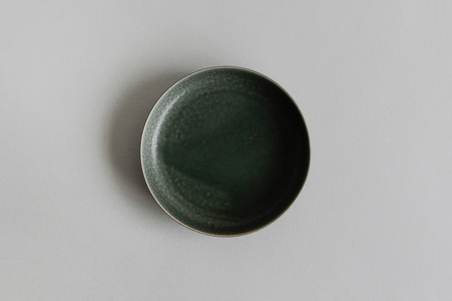 yumiko iihoshi porcelain - ReIRABO series 圓盤L / 冬夜灰