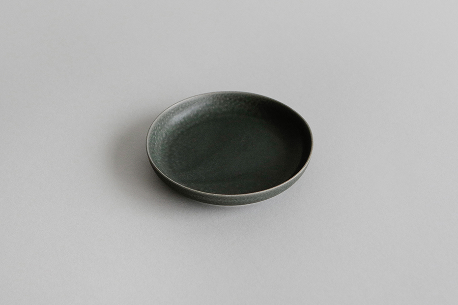 yumiko iihoshi porcelain - ReIRABO series 圓盤L / 冬夜灰