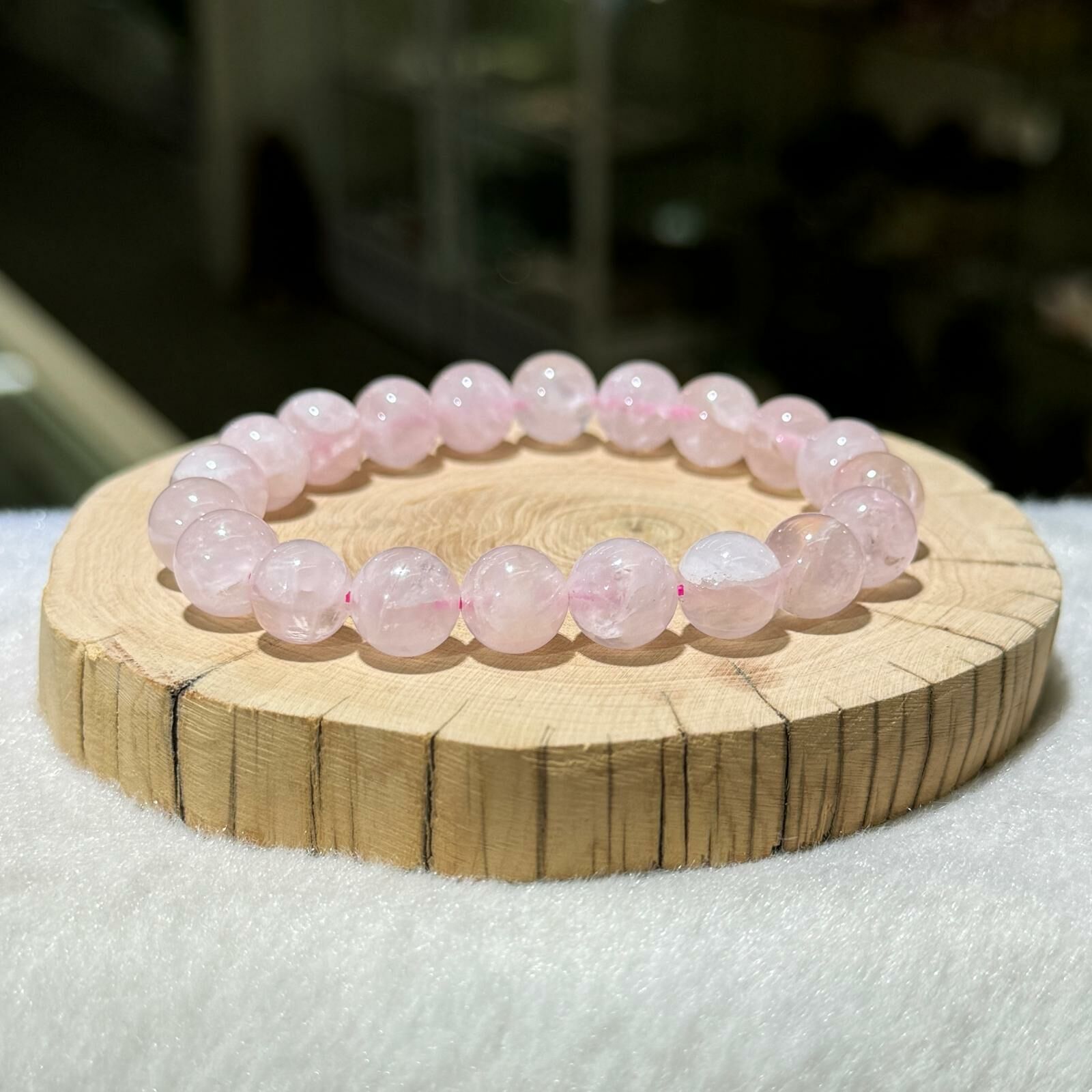 粉水晶手串 10 mm +/-