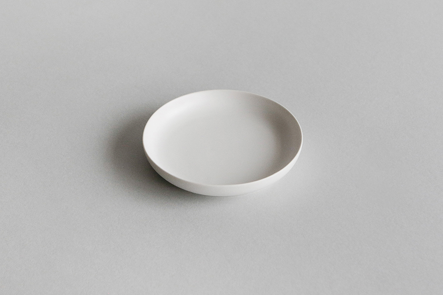 yumiko iihoshi porcelain - ReIRABO series 圓盤L / 恬靜白
