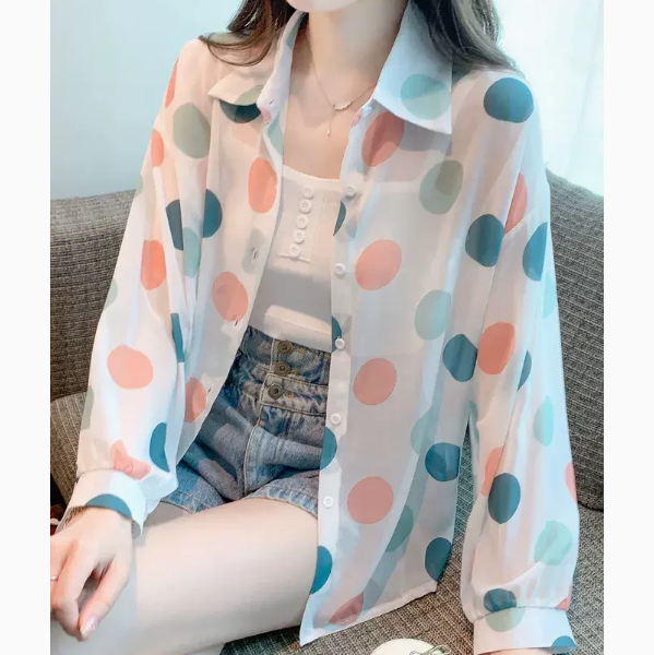 Loose sunscreen shirt (picture color size: S-3XL) (please contact customer service to confirm the shipping size after placing an order)