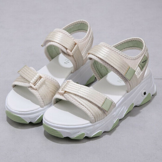 熱賣厚底松糕涼鞋【綠色】【35-40碼】（下單後請聯絡客服確認發貨尺碼）