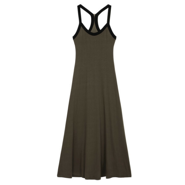 Hot selling camisole knitted dress (coffee color) (S-L size) (contact customer service after placing the order to confirm the delivery size)