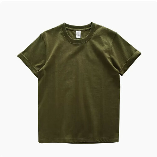 Loose short-sleeved base layer (XS-XL army green) (contact customer service to confirm the shipping size after placing an order) 