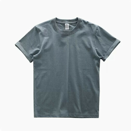 Loose short-sleeved base layer (XS-XL fog blue) (contact customer service to confirm shipping size after placing an order) 