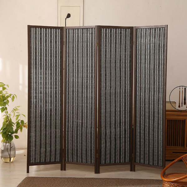 Popular wood furniture (4 pieces in total) Office screen, entrance partition, living room screen [Pattern 2] 4 pieces in total, 180x45cmx4 pieces