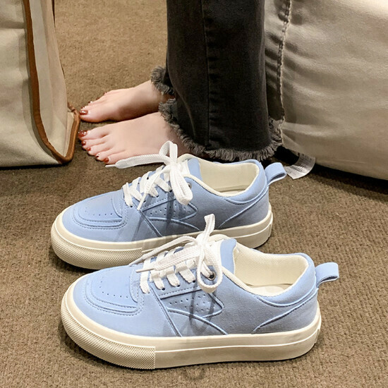 熱賣休閒帆布鞋【藍色】【35-40碼】（下單後請聯絡客服確認發貨尺碼）