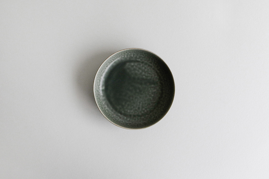 yumiko iihoshi porcelain - RelRABO series 圓盤M / 冬夜灰