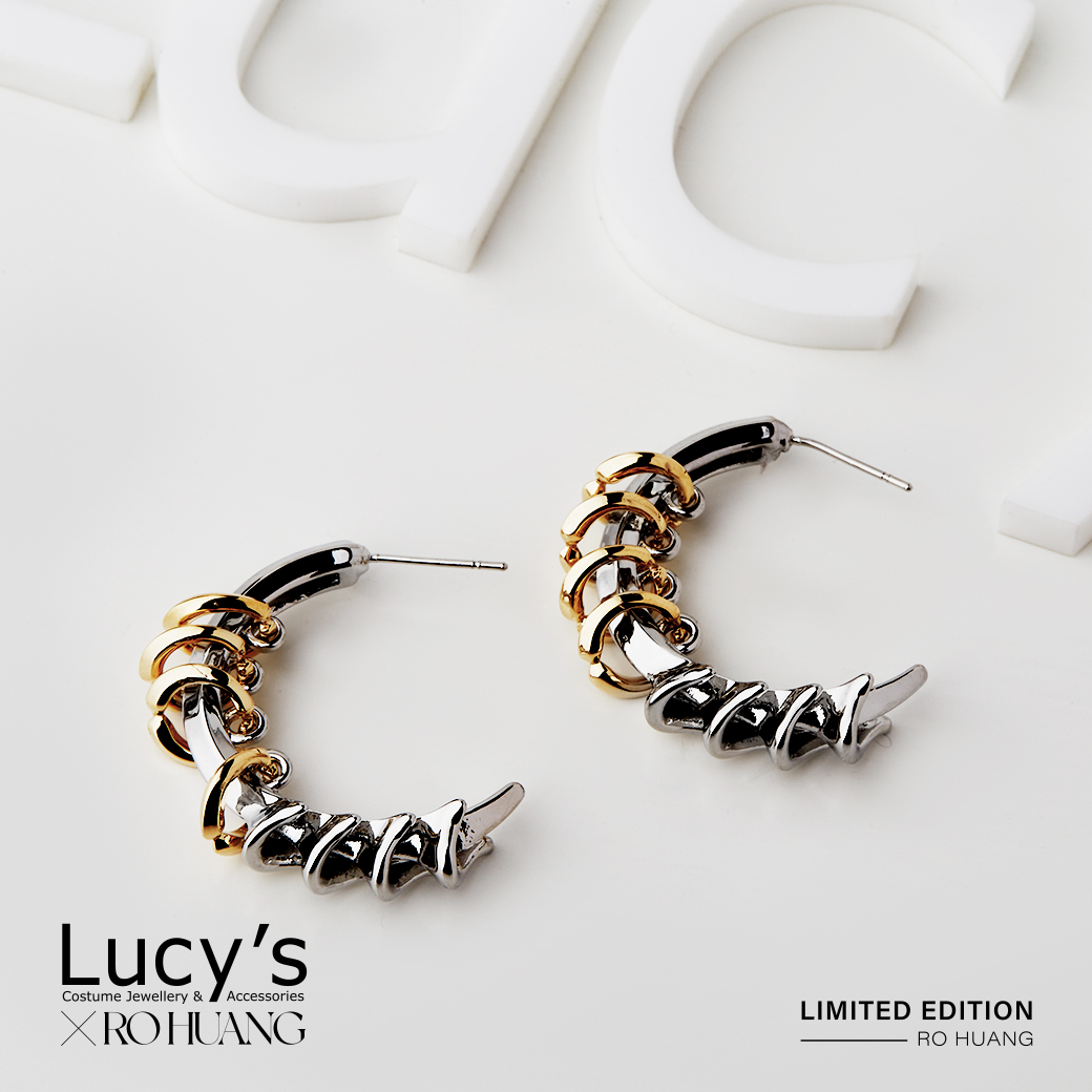 Lucy's X RO HUANG．C圈耳環 (116880)