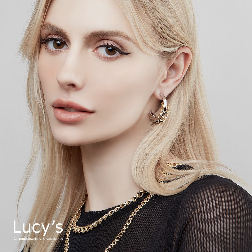 Lucy's X RO HUANG．C圈耳環 (116880)