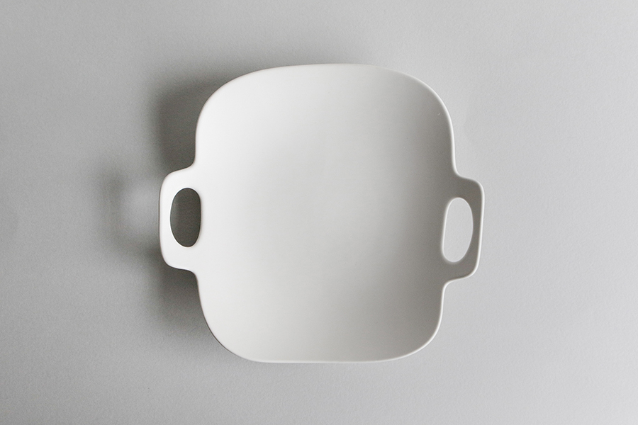 yumiko iihoshi porcelain - bon voyage系列盤L / 象牙白