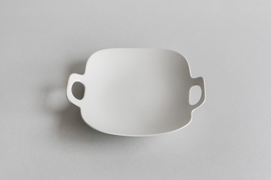 yumiko iihoshi porcelain - bon voyage系列盤L / 象牙白