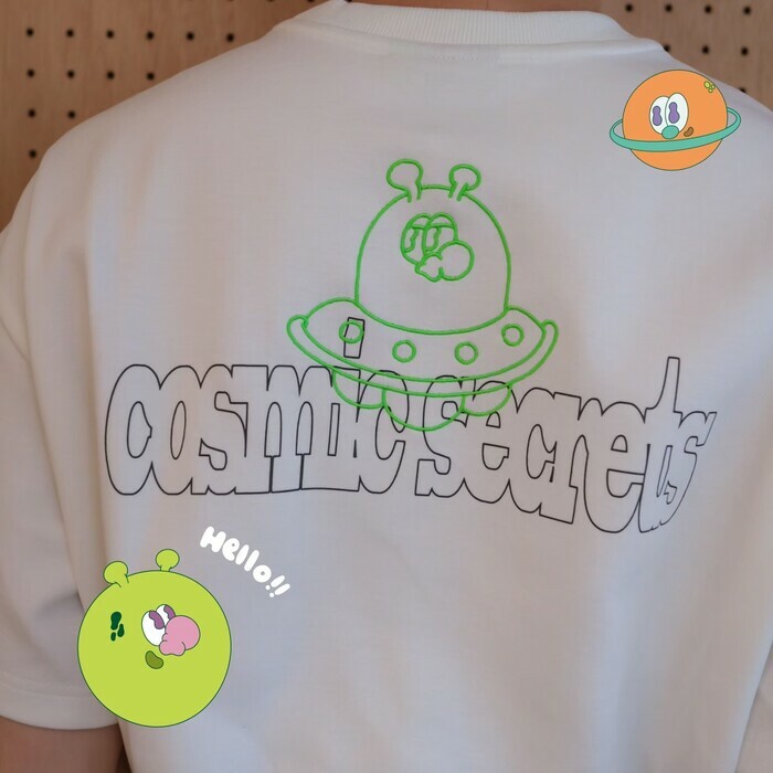 Kingjun｜Tee｜刺繡款｜BT｜白色