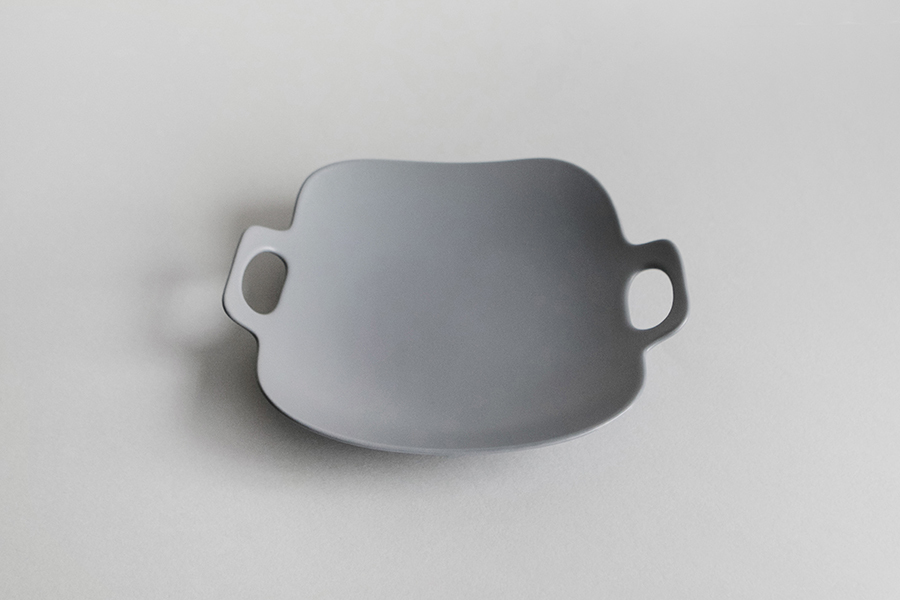 yumiko iihoshi porcelain - bon voyage系列盤L / 灰色