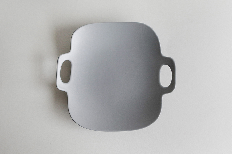 yumiko iihoshi porcelain - bon voyage系列盤L / 灰色