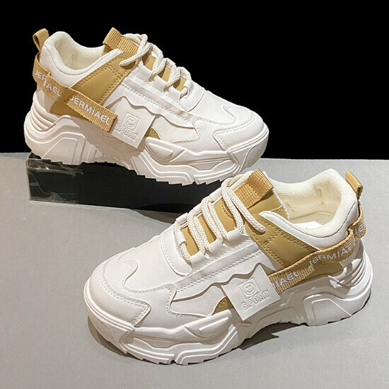 熱賣厚底百搭老爹鞋【白色】【35-40碼】（下單後請聯絡客服確認發貨尺碼）