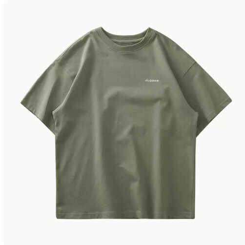 Loose Crew Neck Short Sleeve T-Shirt (M-2XL Green) (Contact customer service to confirm shipping size after placing an order)