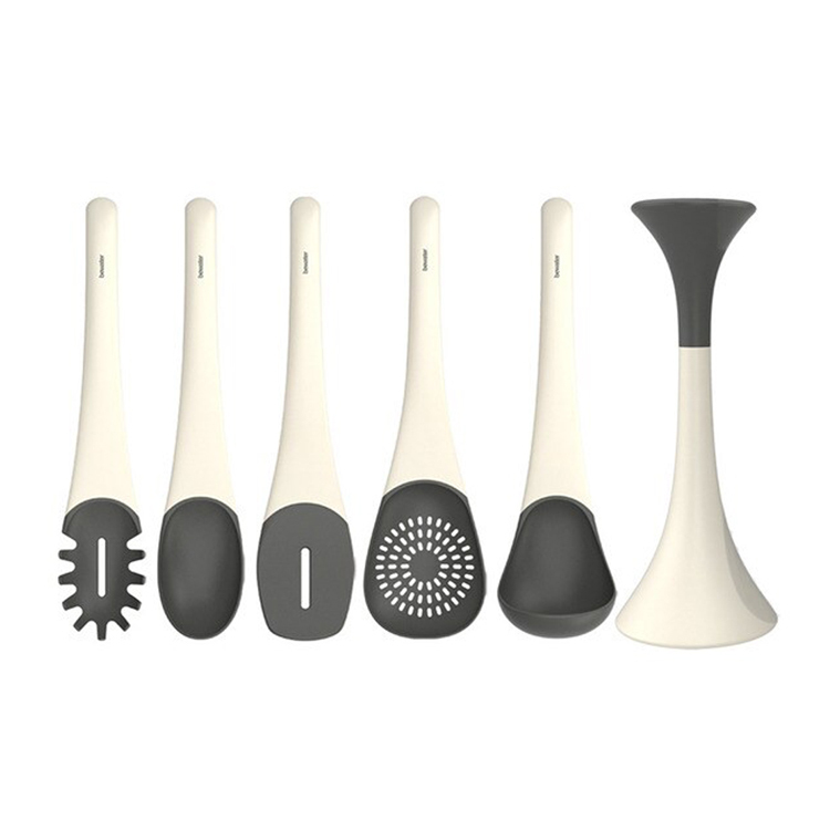 Bewater 檯面廚具用品五件組(鍋鏟2式、湯勺、撈麵勺、濾湯勺)