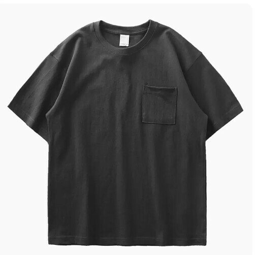 Loose Crew Neck Short Sleeve T-Shirt (S-XXXL Dark Gray) (Contact customer service to confirm shipping size after placing an order)