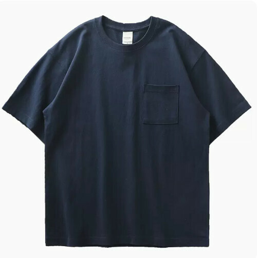 Loose crew neck short sleeve T-shirt (S-XXXL Bao blue) (contact customer service to confirm the shipping size after placing an order)