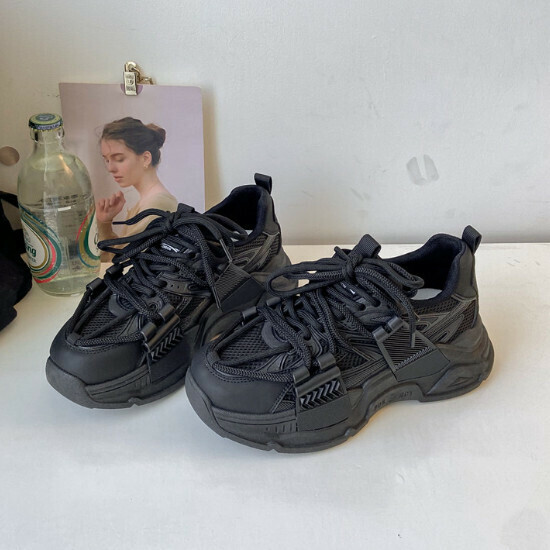 Hot selling versatile mesh sneakers [black] [size 35-40] (please contact customer service to confirm the delivery size after placing the order)
