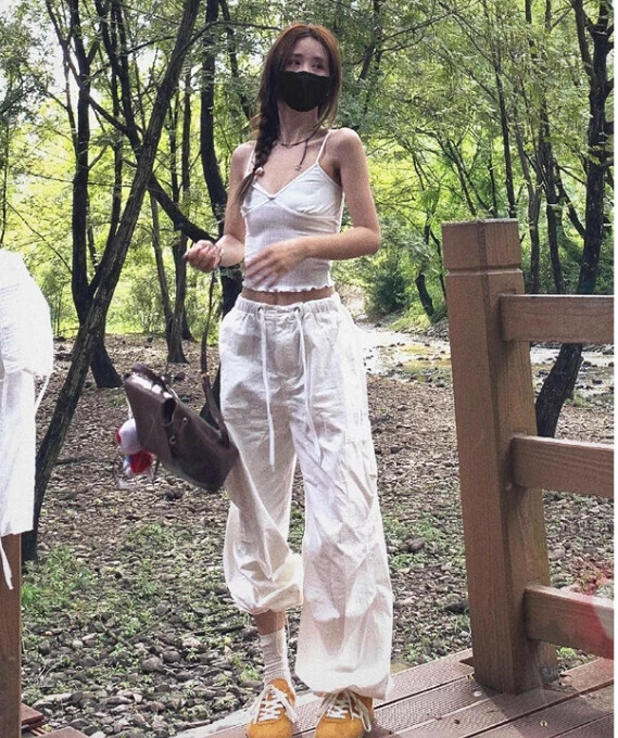 熱賣工裝褲【白色】尺碼【S碼—XL碼】【下單後請聯絡客服確認發貨尺碼】