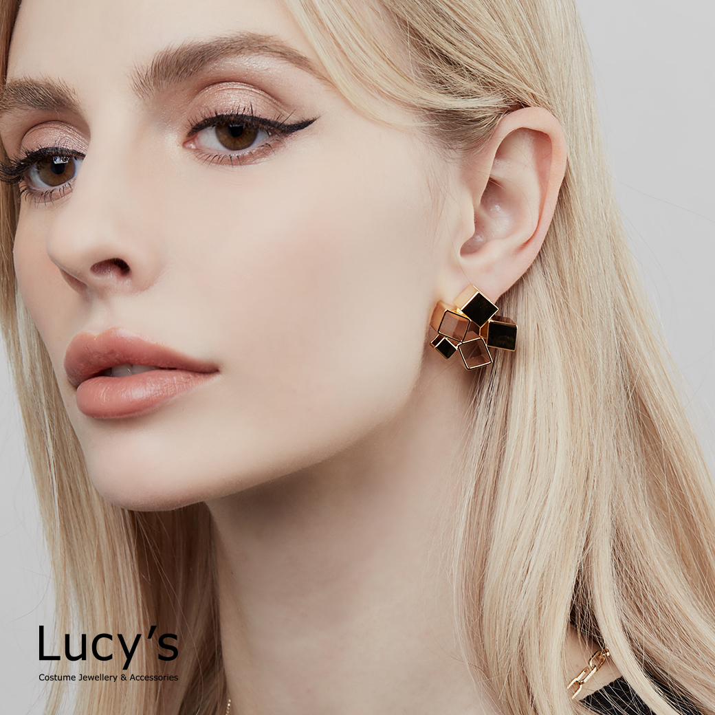 Lucy's X RO HUANG．耳環 (二色) (116609/116610)