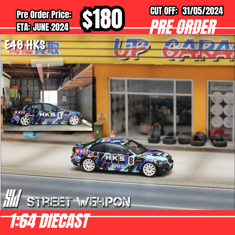 PO-$180 * Stance Hunters * 1:64 M3 CSL E46 HKS [OD29/05]