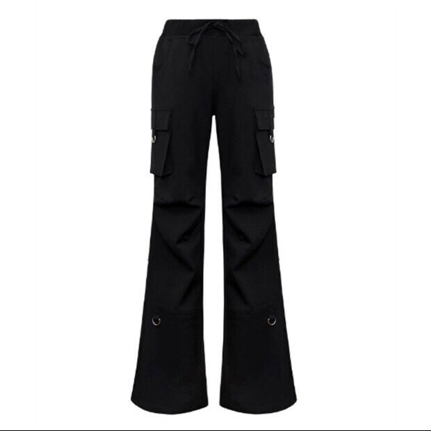 Hot Selling Flare Casual Pants [Black] Sizes [S-XL] [Please contact customer service to confirm the delivery size after placing the order]