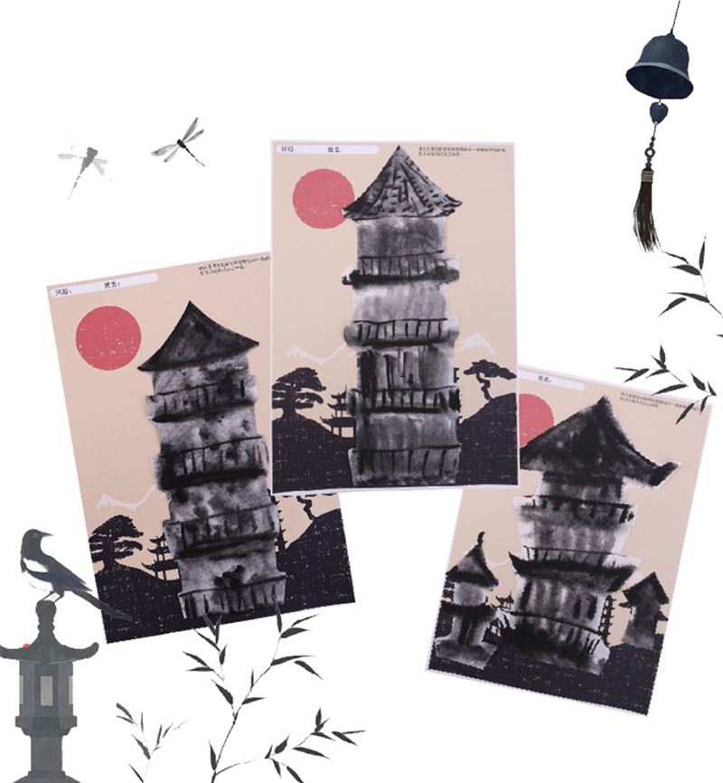 DIY中國風非遺建築寶塔製作材料包 M1498