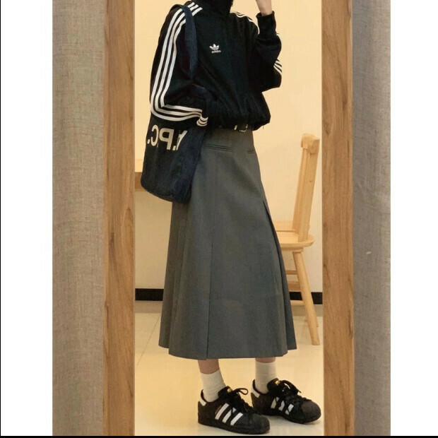 熱賣西裝半身裙【灰色半身裙】尺碼【S碼—XL碼】【下單後請聯絡客服確認發貨尺碼】