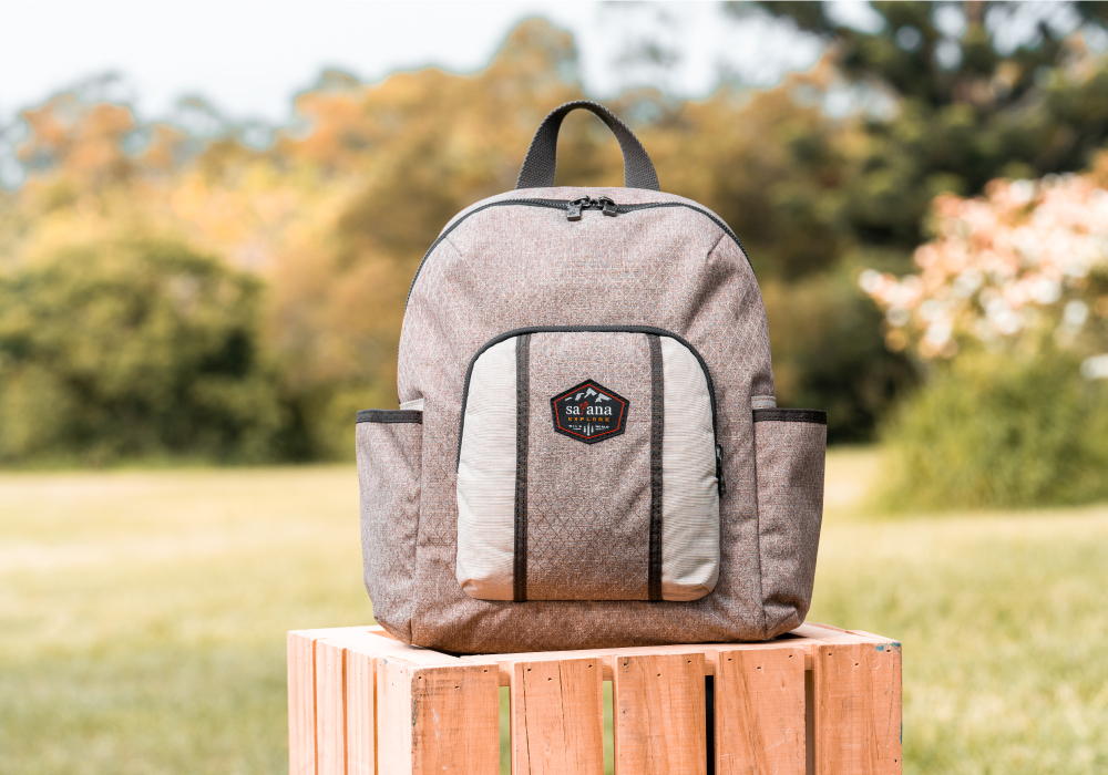 satana EXPLORE 探索生活後背包-奶茶色拼接 SOSE0080-421 單品照