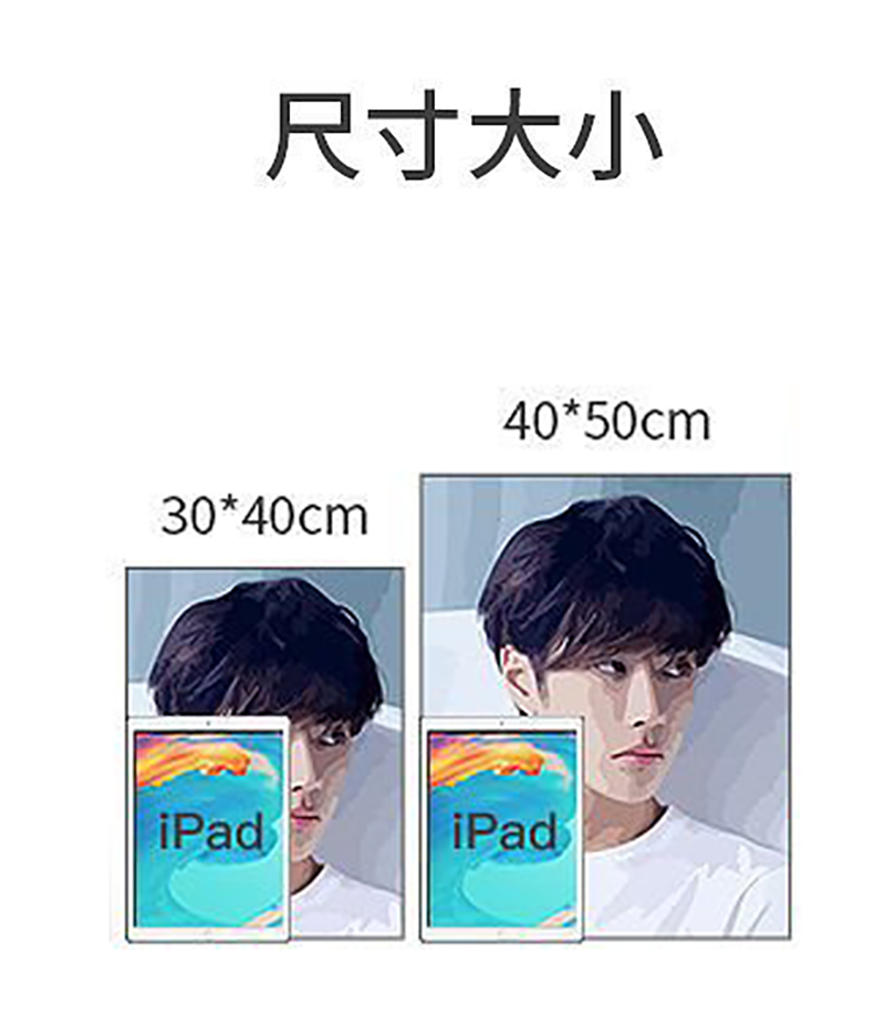 DIY中國古風二十四節氣數位油畫材料包 AD1092