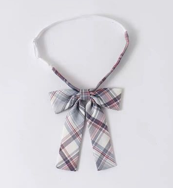 Japanese check clothes accessories ribbon collar flower (oka i no sky) (one size)