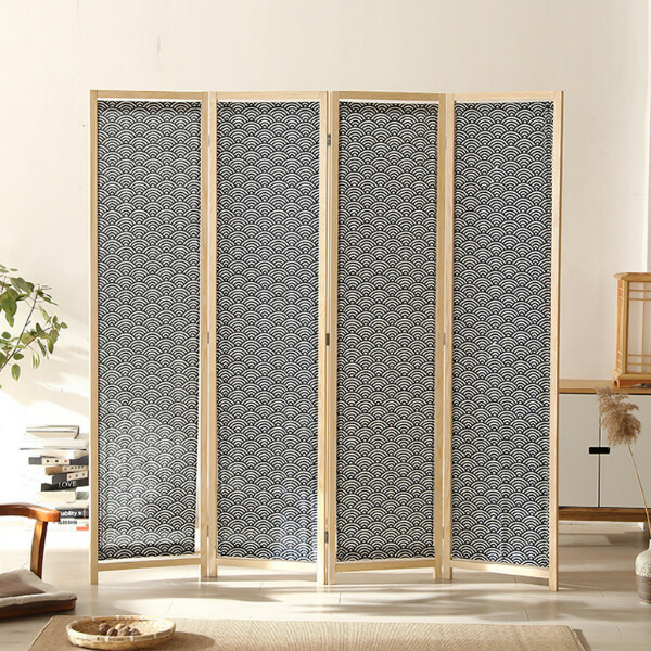 Popular wood furniture (4 pieces in total) Office screen, entrance partition, living room screen [Pattern 2] 4 pieces in total, 180x45cmx4 pieces