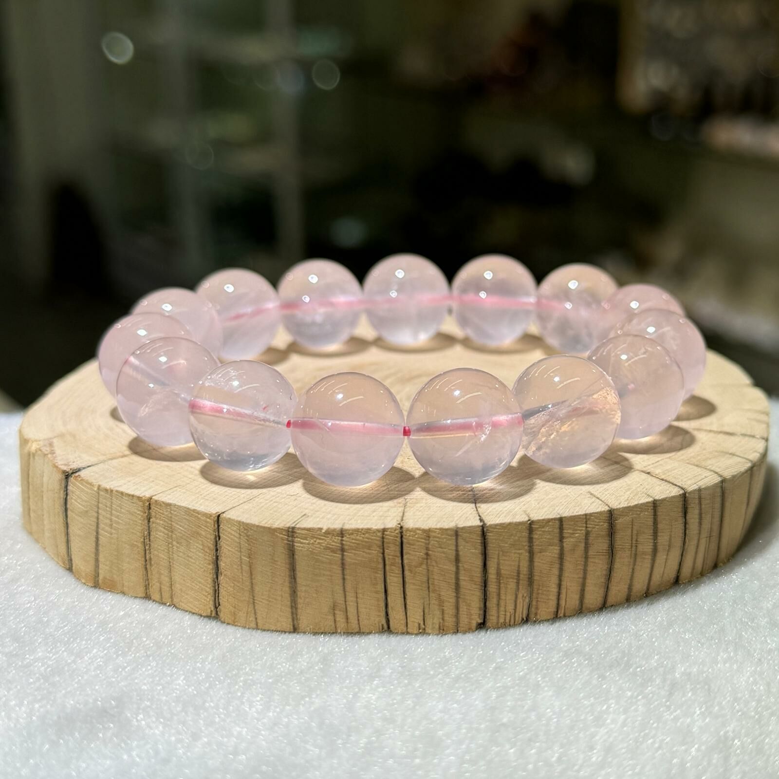 大m💫粉水晶手串