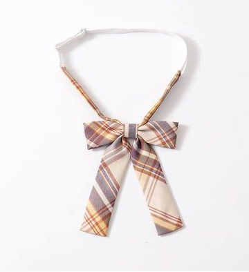Japanese checked clothes accessories ribbon collar flower (Yamaguchi owes) (one size)