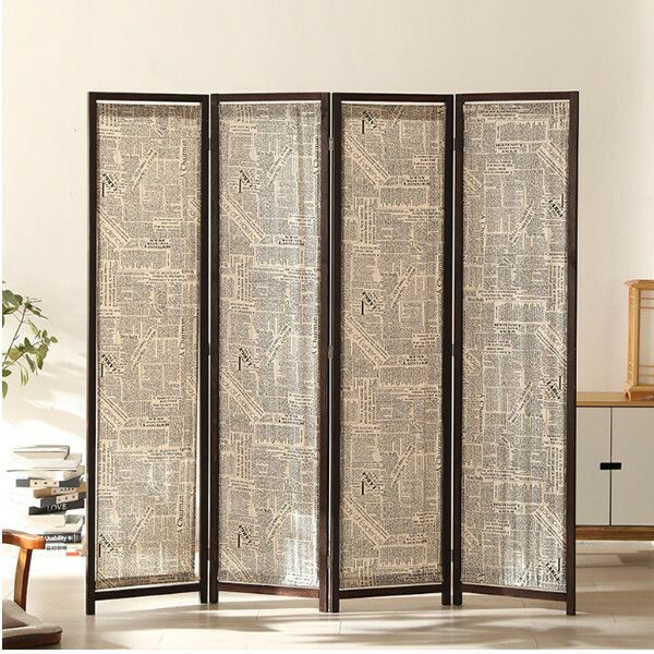 Popular wood furniture (4 pieces in total) Office screen, entrance partition, living room screen [Pattern 4] 4 pieces in total, 180x45cmx4 pieces