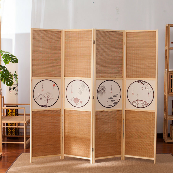 Popular wood furniture (4 pieces in total) Office screen, entrance partition, living room screen [Pattern 1] 4 pieces in total, 180x50cmx4 pieces