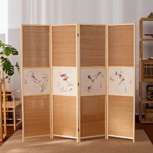 Popular wood furniture (4 pieces in total) Office screen, entrance partition, living room screen [Pattern 2] 4 pieces in total, 180x50cmx4 pieces