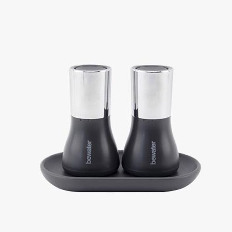 Bewater 自動吸力開關鹽、胡椒瓶-灰色