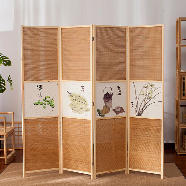 Popular wood furniture (4 pieces in total) Office screen, entrance partition, living room screen [Pattern 7] 4 pieces in total, 180x50cmx4 pieces