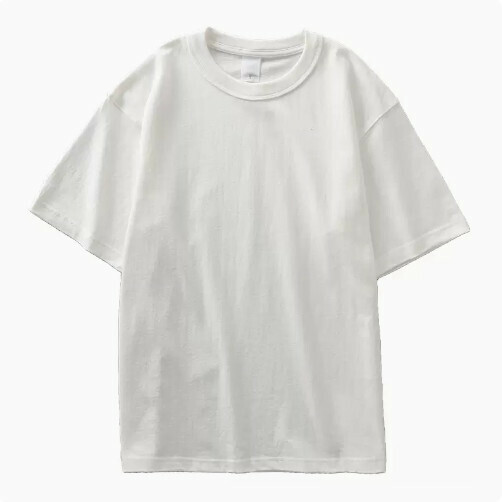 Loose Crew Neck Short Sleeve T-Shirt (S-XXXL White) (Contact customer service to confirm shipping size after placing an order)