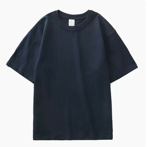 Loose Crew Neck Short Sleeve T-Shirt (S-XXXL Royal Blue) (Contact customer service to confirm shipping size after placing an order)