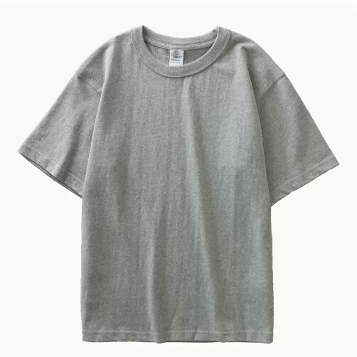 Loose Crew Neck Short Sleeve T-Shirt (S-XXXL Grey) (Contact customer service to confirm the shipping size after placing an order)