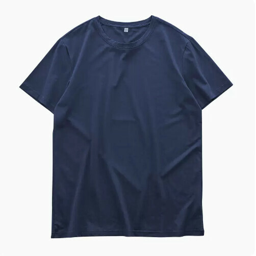 Loose Crew Neck Short Sleeve T-Shirt (S-4XL Royal Blue) (Contact customer service to confirm shipping size after placing an order)