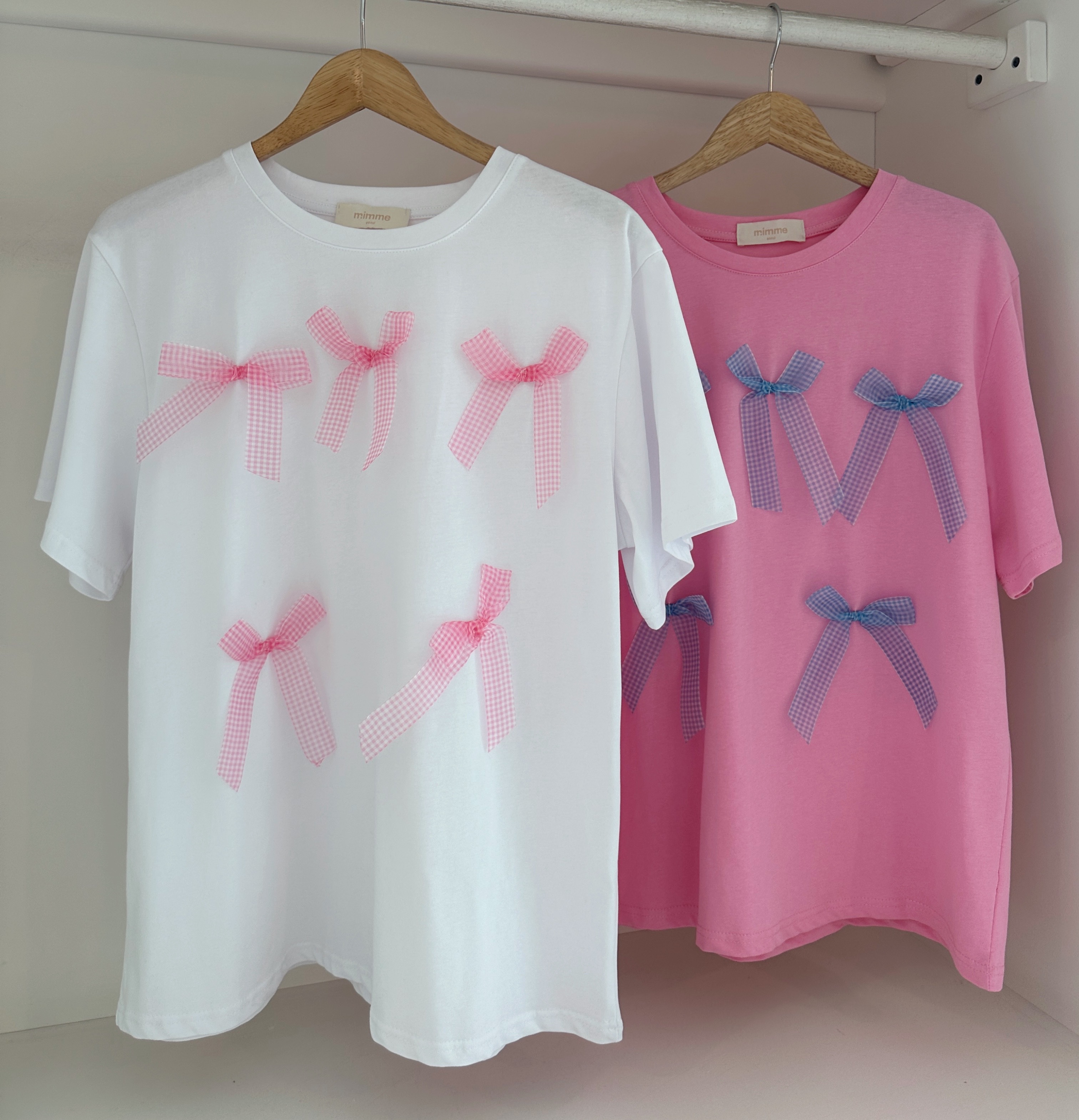 S/SLEEVE 3D RIBBON TEE