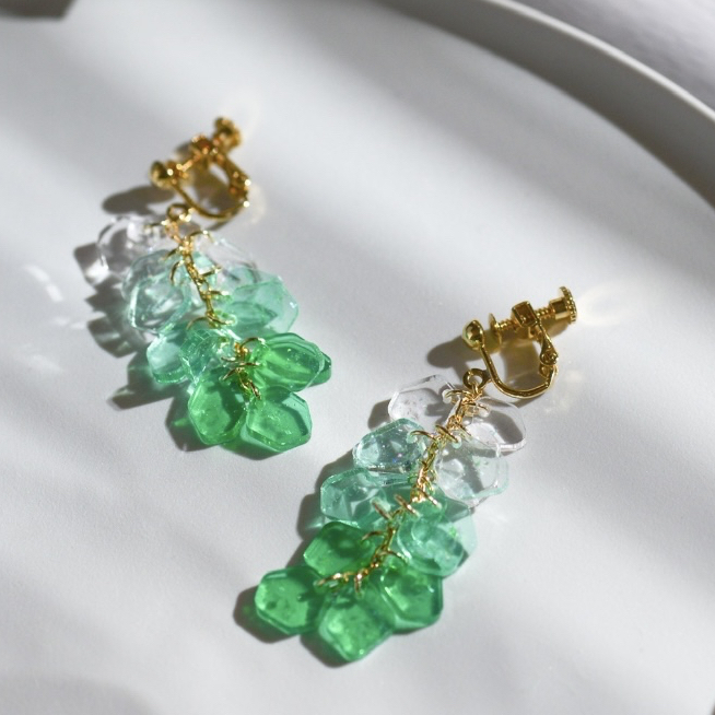 【saeringo】Polygonal gradation green